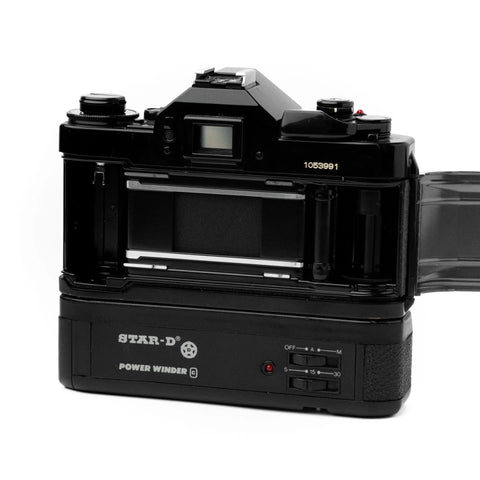 Canon A-1 + FD 50mm 1.8 + Winder Canon