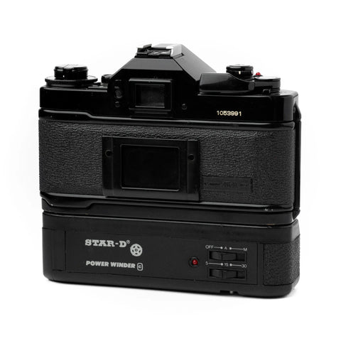 Canon A-1 + FD 50mm 1.8 + Winder