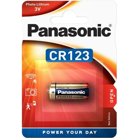 Pile CR123 Panasonic Lithium 3V