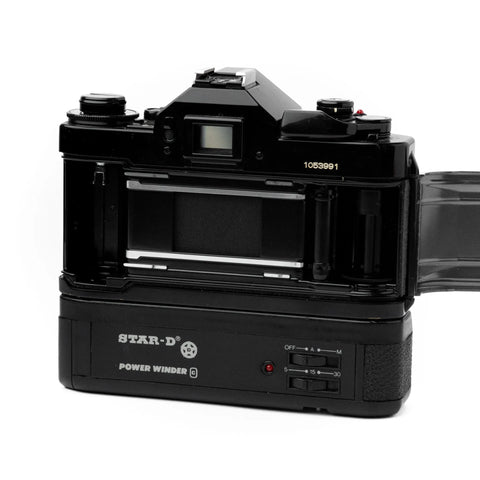 Canon A-1 + FD 50mm 1.8 + Winder